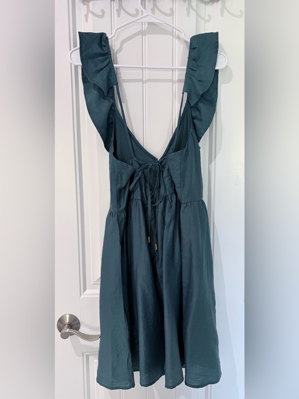 Madewell Ruffle Button-Front Mini Dress - Picture 5 of 8